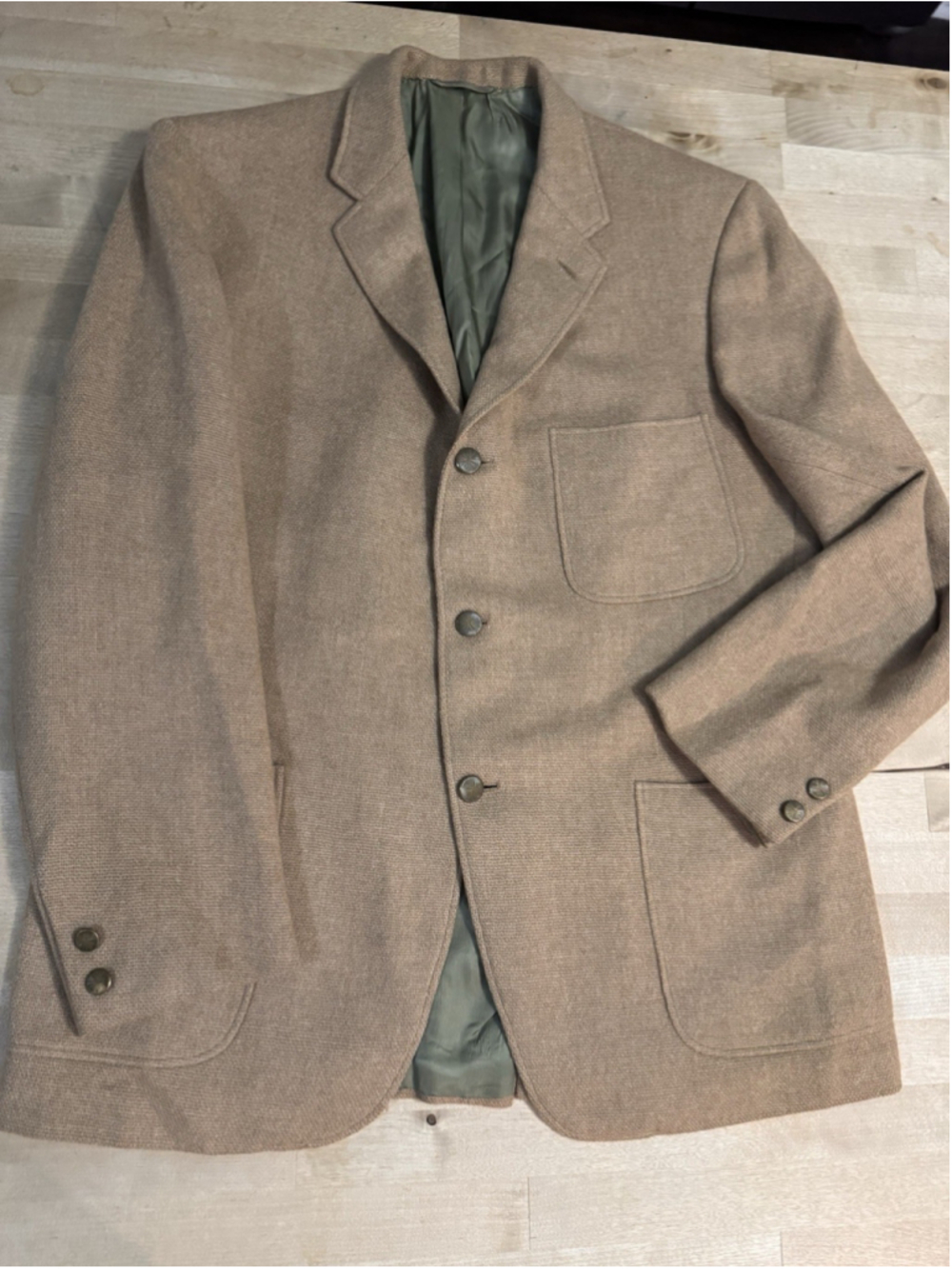 Vintage Biltmore Men’s Camel Hair Blazer Jacket Tan 42